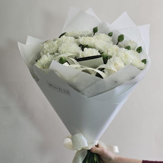 White carnations