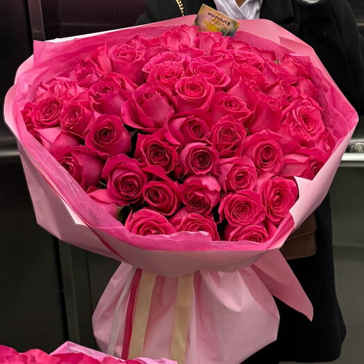 Bouquet of 51 Pink Floyd roses