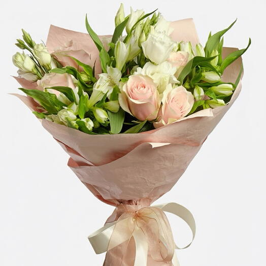 Roses and alstromeria