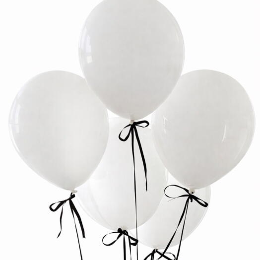 Balloon set «white and black» 5 pcs
