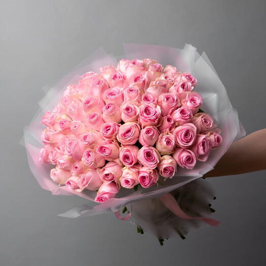 Bouquet Miss O hara of 65 pink roses