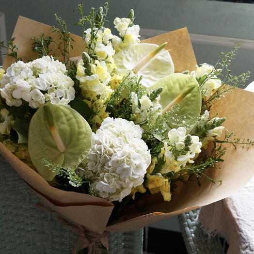 Mixed green bouquet