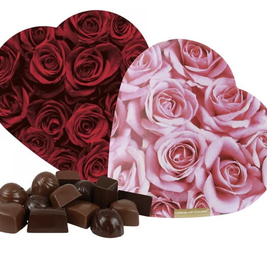 Коробка шоколадных конфет в форме сердца (2 унции)