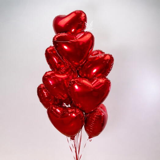 Heart shaped balloons 15 pcs