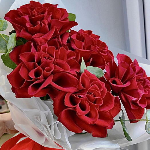 kytice 5 francouzskych růzi