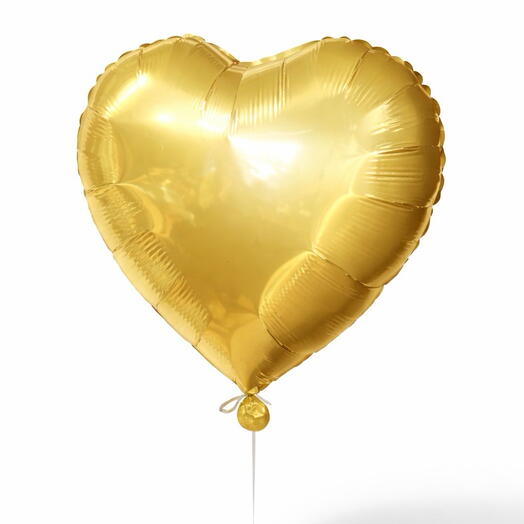 The balloon is golden
