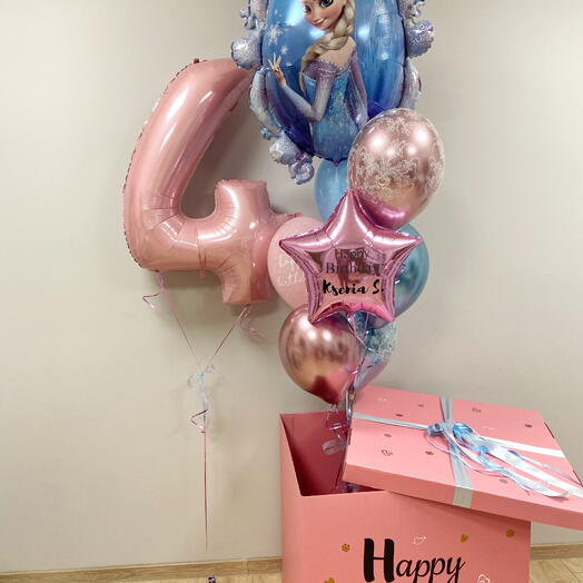 Frozen-themed balloon box