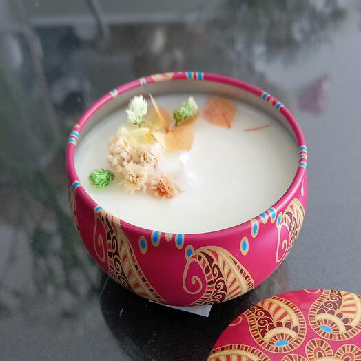 Vela aromática de soja