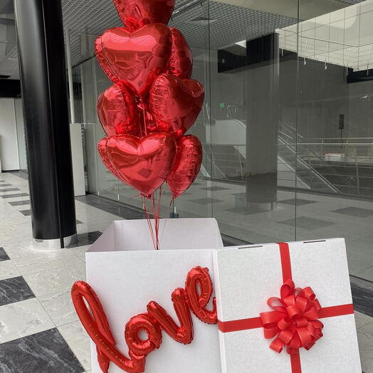 Love Box with Balloons