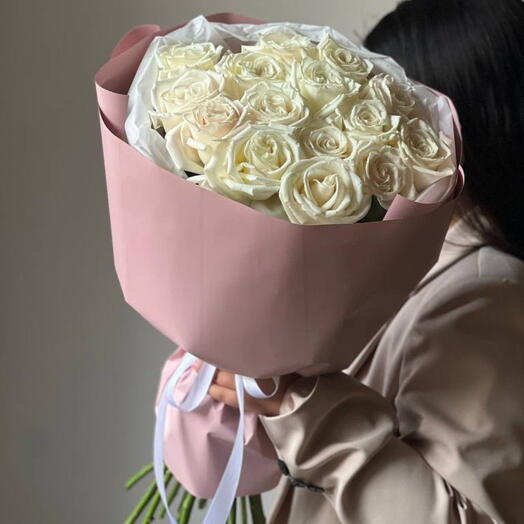 Роза пионовидная «Плайя Бланка» (15 шт.)