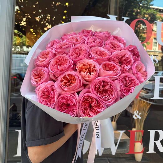 25 Pink Expression бақша раушандары