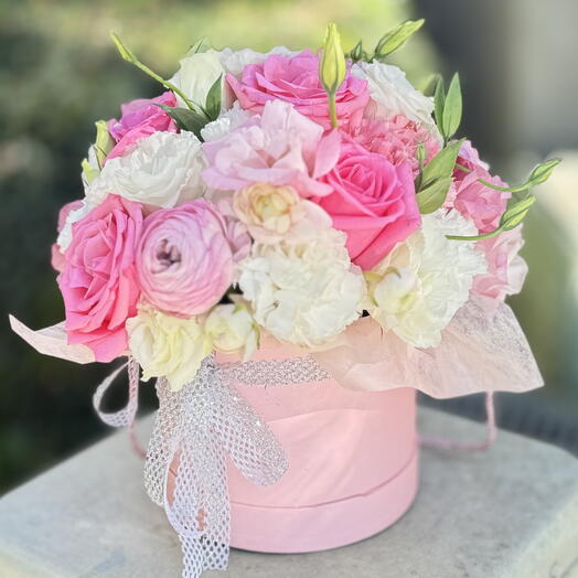Flores en caja Pink Delight