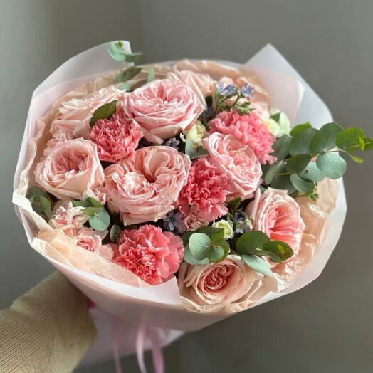 💐Bouquet in pink pale colour