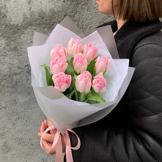 Tulips pink double 9