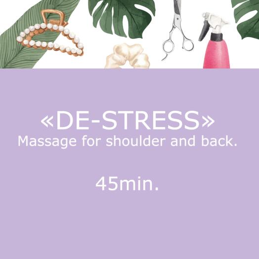 De-stress - massage for shoulder and back