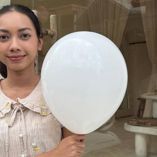 Balloon latex helium white