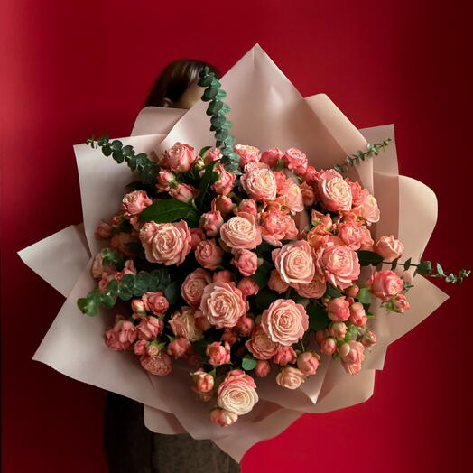 Valentines 2 - Spray Peony Roses