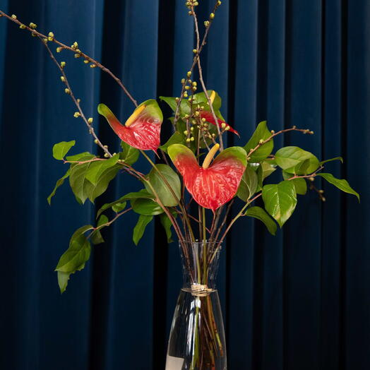 Bouquet "Scarlet Line"