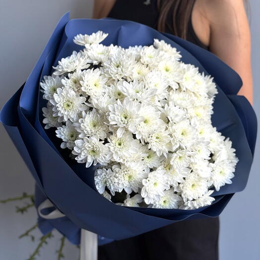 Букет Хризантем «Тихая ночь»