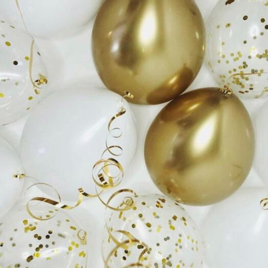 Balloons under the ceiling