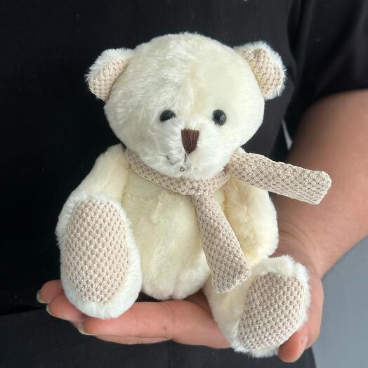 Teddy bear white syal 15cm