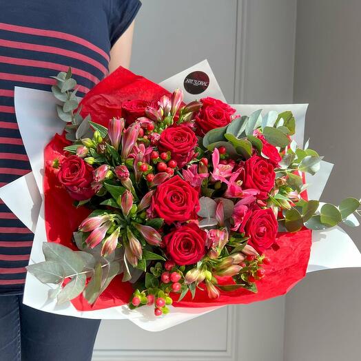 Blumenstrauss "Liebe in Rot"