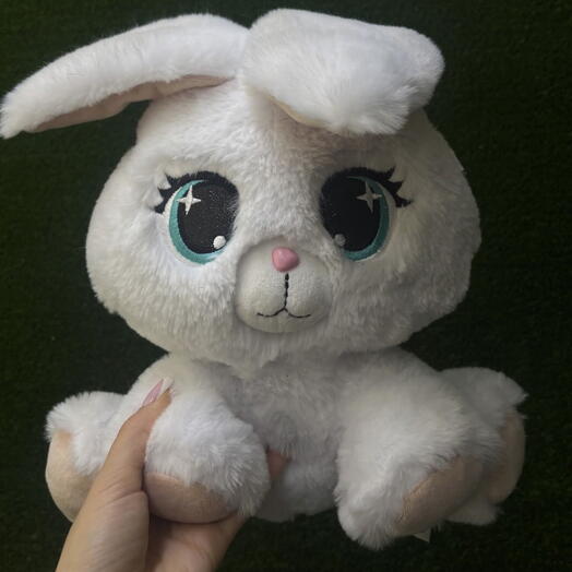 Зайка Глазастик белый