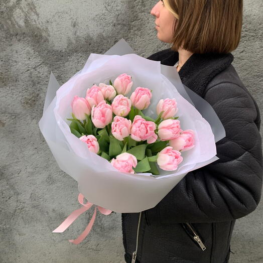 Tulips pink double 15
