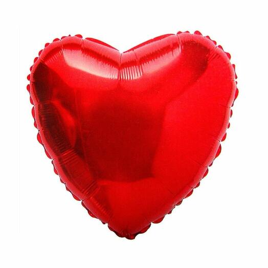 Foil heart red