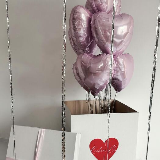 Box with hearts inside