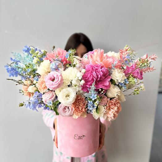 Flower box Bubble gum size L