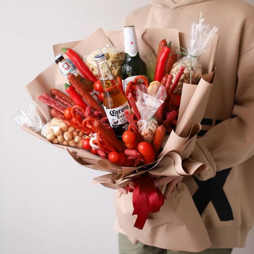 Мужской съедобный букет