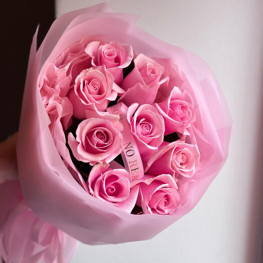 🌹Bouquet of 9 pink roses