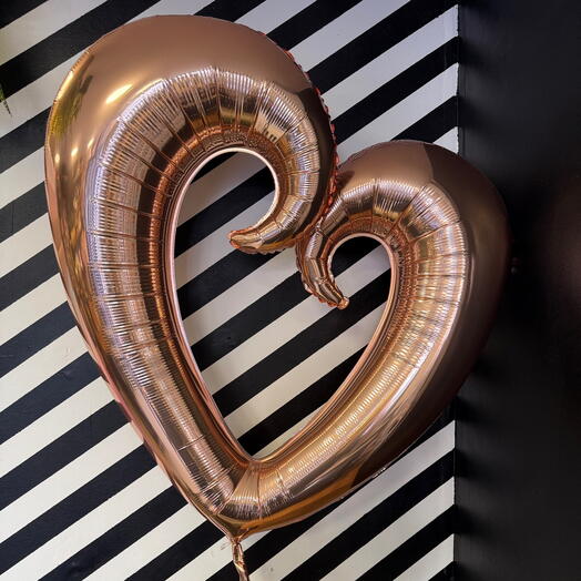 The heart is big rose gold