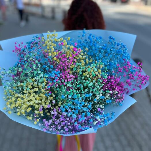 Bouquet of Rainbow Gypsophila