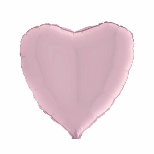 Foil heart pink
