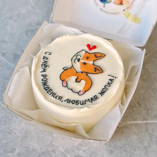Bento cake corgi