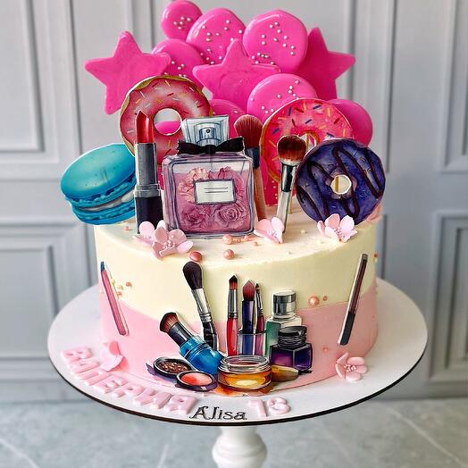 Happy Birthday Lady Cake