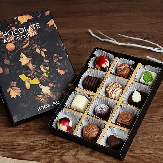 Chocolate Assortment 12 Exquisite Pieces