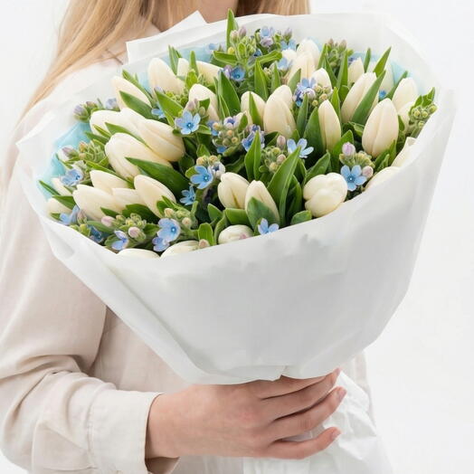 Bouquet "White Tulips from OXY"