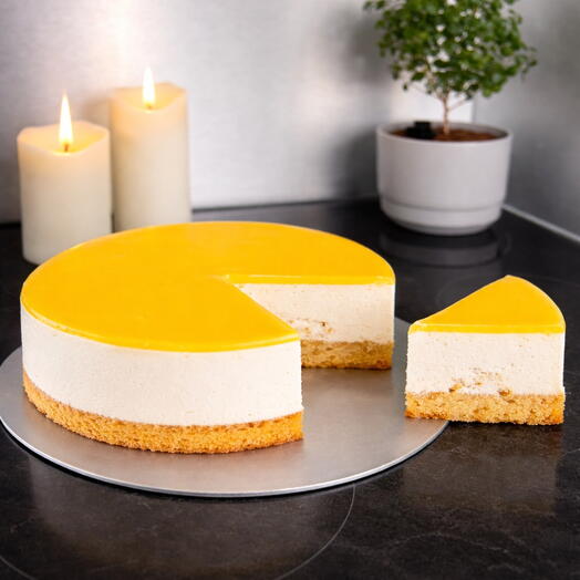 Mango   Passion Fruit Mousse Cake 🍰🥭🍋