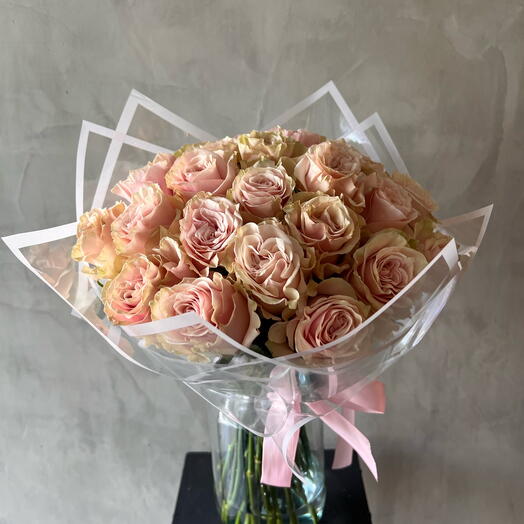 25 rosas ecuatorianas rosadas