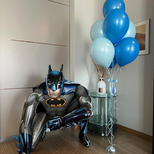 Batman with Balloon Cluster