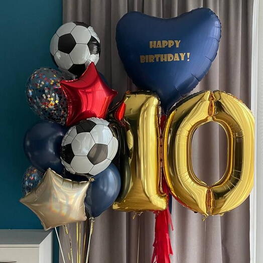 Football Set with Numbers