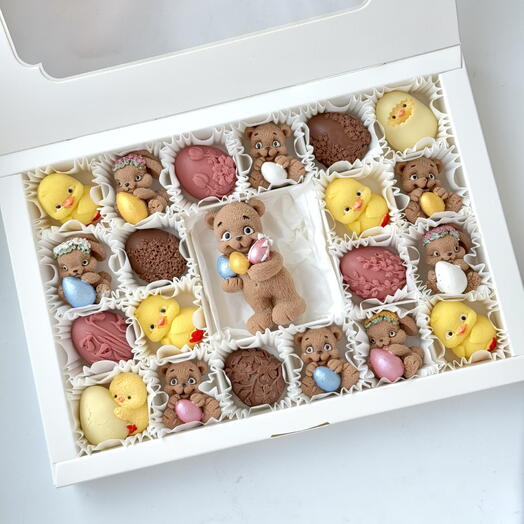 Wielkanocne cukierki praliny