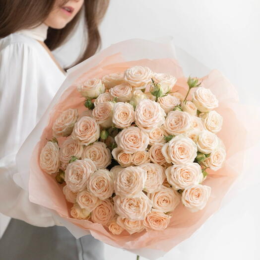 Монобукет из кустовых роз Софи