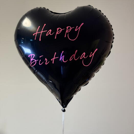 Black balloon  Happy Birthday