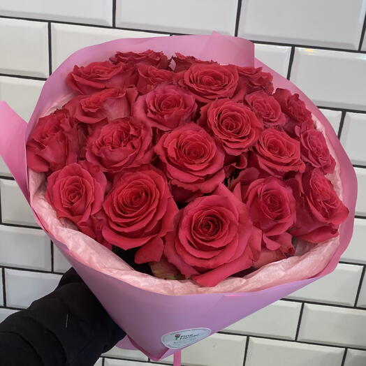 Ramo de 21 rosas frambuesa Gotcha