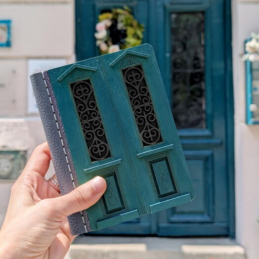 Green Belgrade door notebook