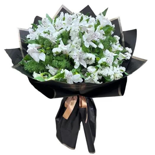 RAMO DE ASTROMELIAS BLANCAS